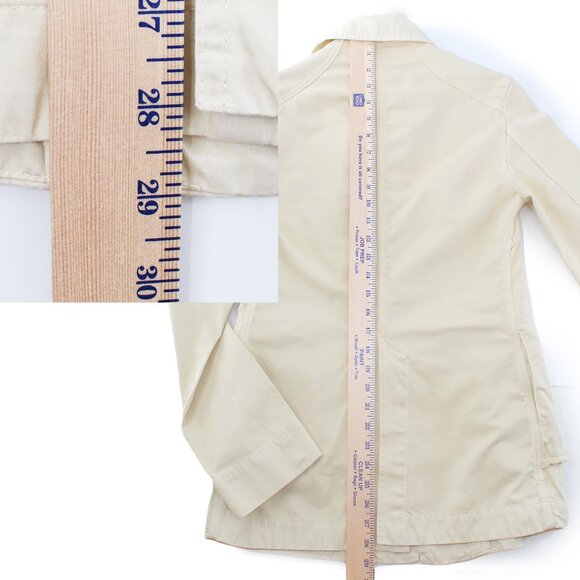 DIESEL 90s Vintage Cream Cargo Utility Jacket Chore Coat Cotton Distressed SZ M - Picture 16 of 16